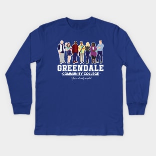 Greendale Community College Kids Long Sleeve T-Shirt